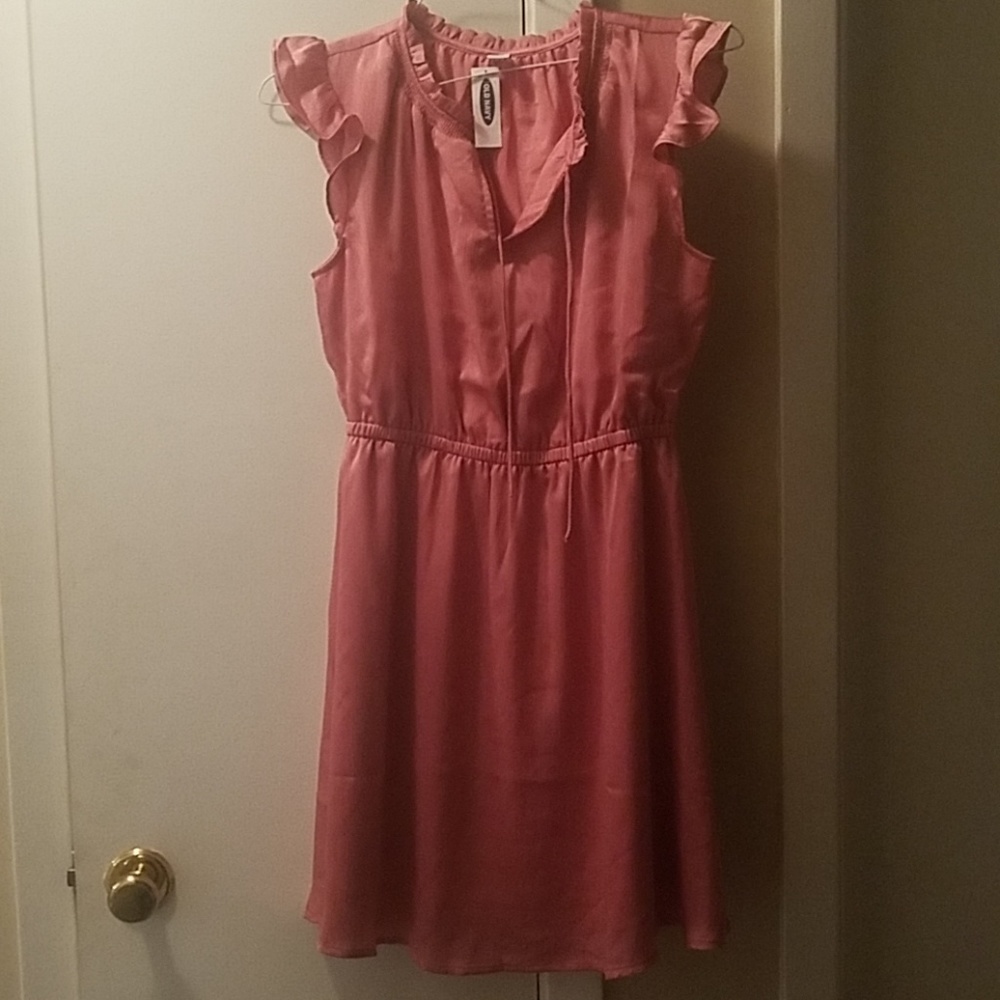 Cute Silky Pink Dress